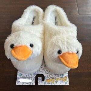 Moon Cake Womens Faux Fur Memory Foam Slippers New Easter Duck